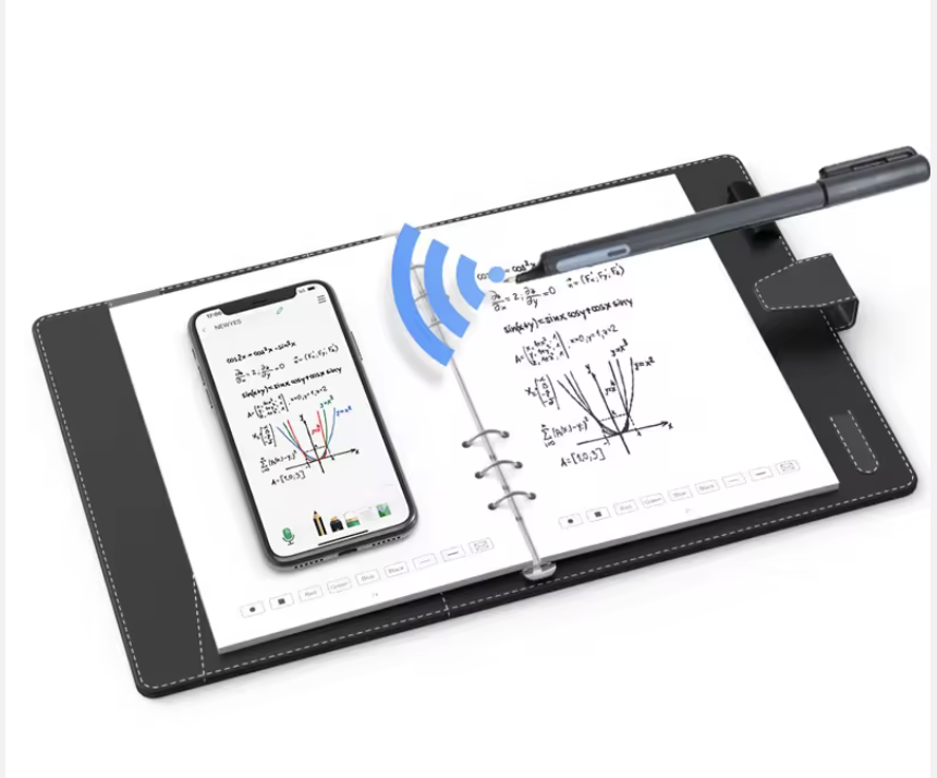 InkSync smart notebook, connected pen, and phone